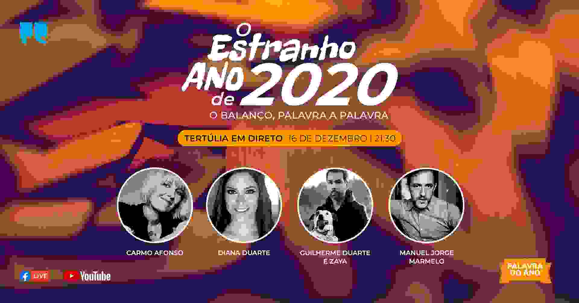 Carmo Afonso, Diana Duarte, Guilherme Duarte, com a Zaya, e Manuel Jorge Marmelo fazem balanço de 2020
