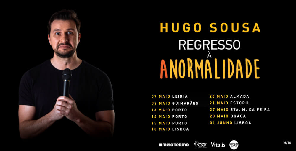 Hugo Sousa regressa aos palcos para apresentar o seu novo solo “Regresso à Anormalidade”