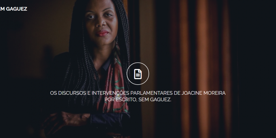 “Sem Gaguez”: site publica discursos de Joacine Katar Moreira para te focares no conteúdo e não na forma