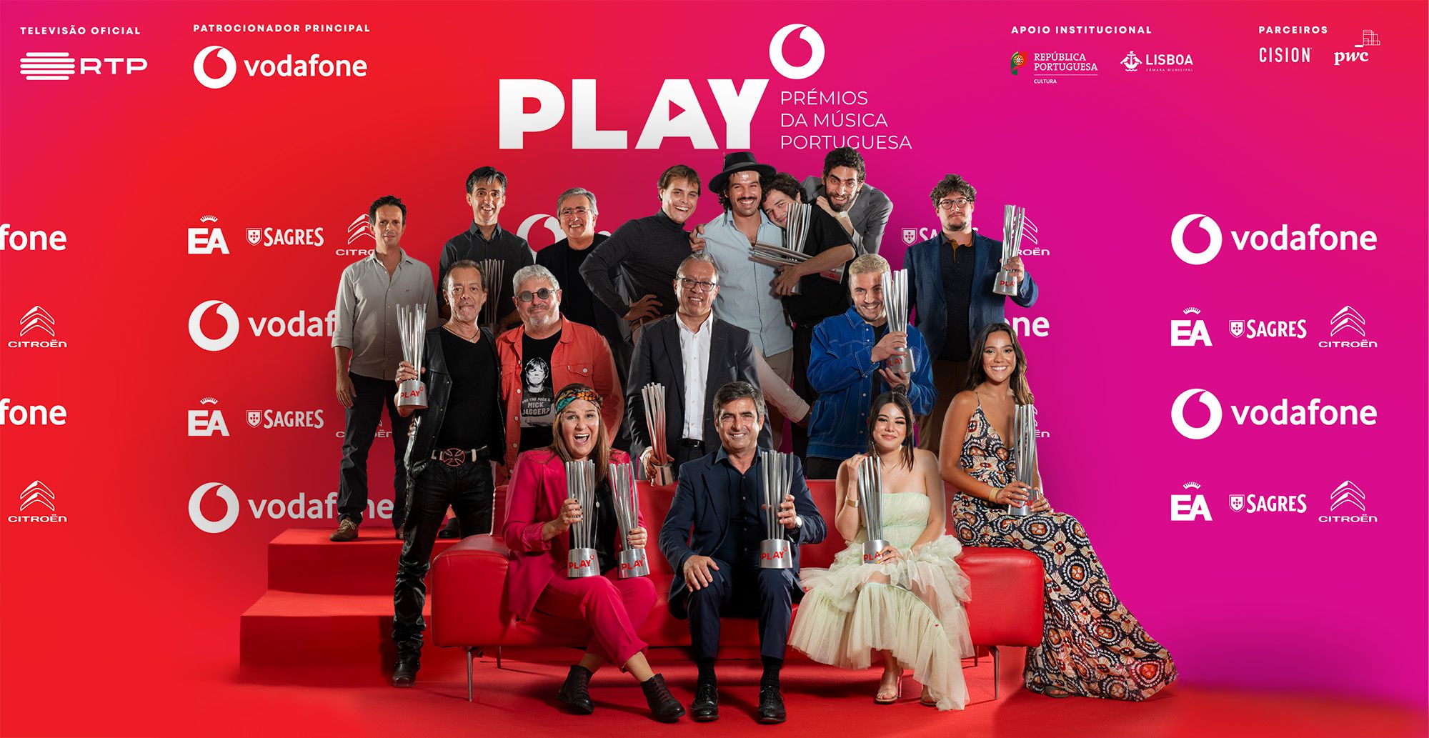Promotores dos prémios Play criam academia e Prémio Vodafone Canção do Ano passa a ter 6 nomeados