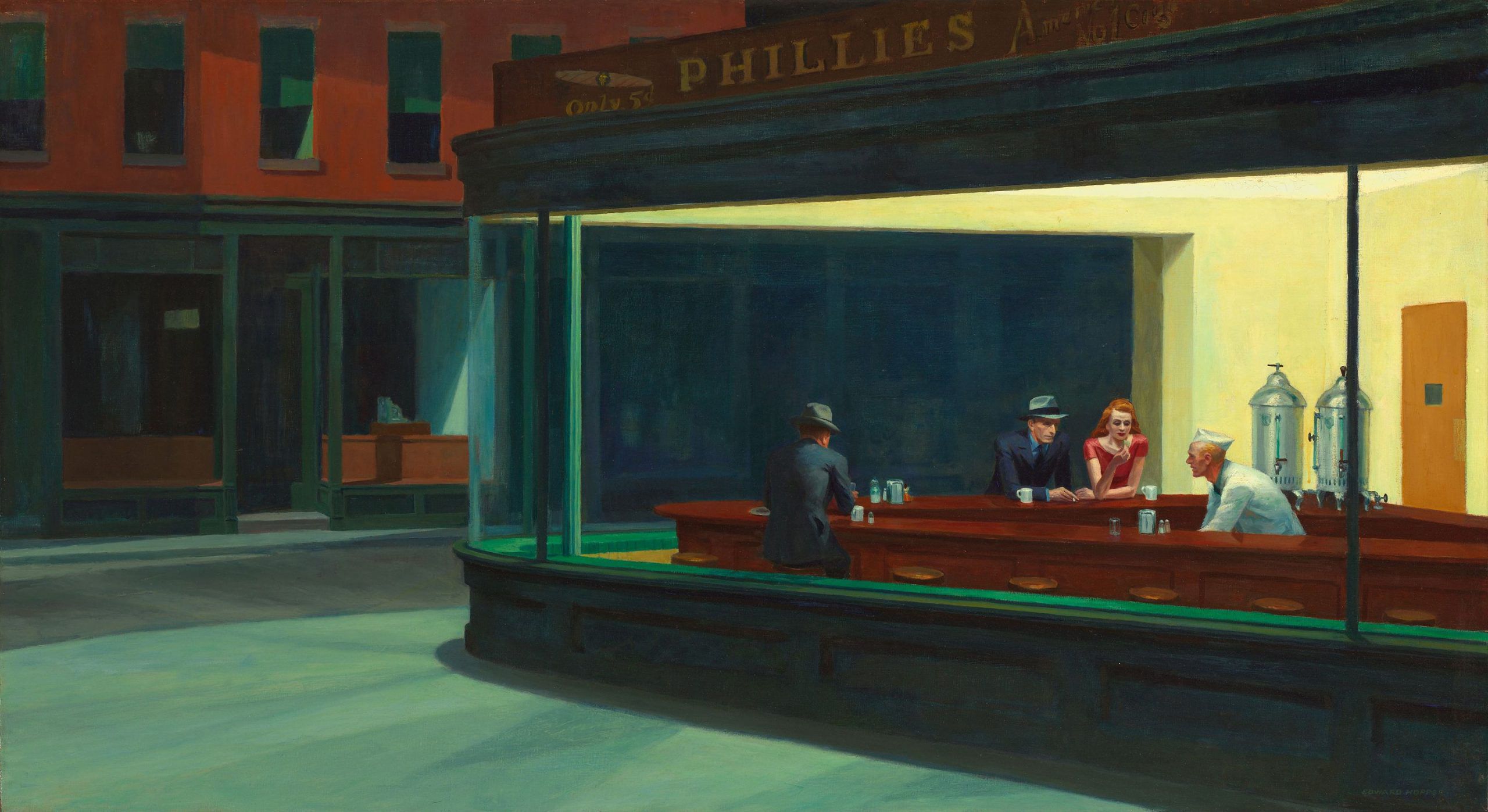 A solitude da pintura de Edward Hopper