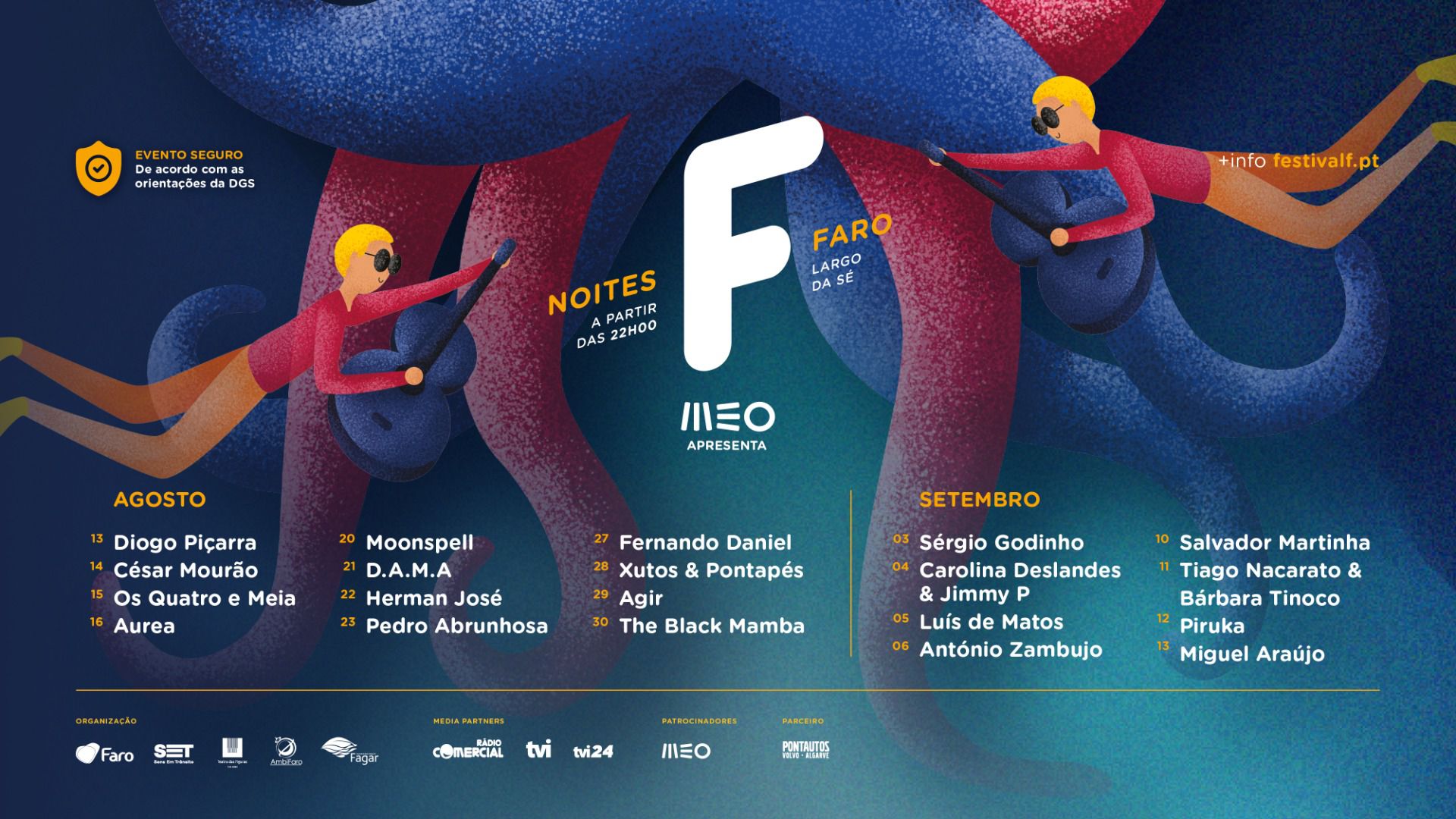 Noites F celebram o Festival F em Agosto e Setembro, em Faro