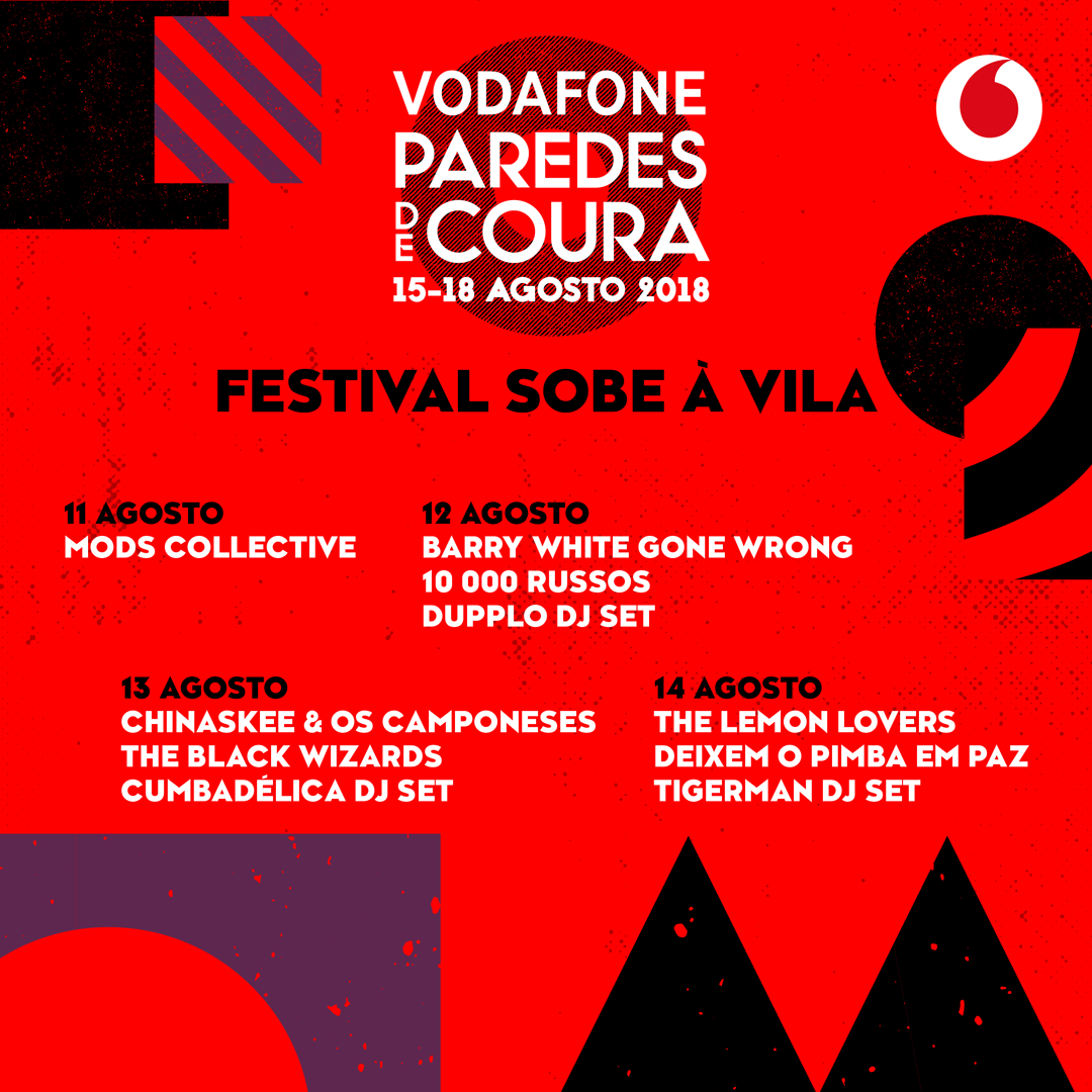 O Vodafone Paredes de Coura Sobe à Vila em 2018