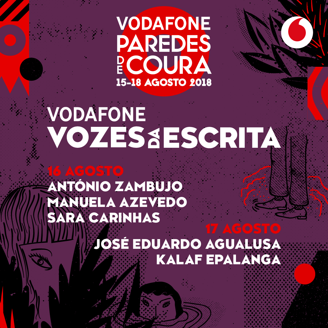 António Zambujo, Sara Carinhas, Manuela Azevedo, Kalaf e José Eduardo Agualusa no Vozes da Escrita