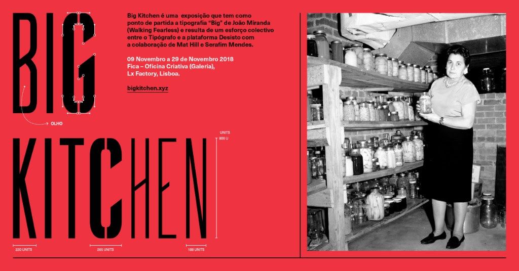 ‘Big Kitchen’: vem aí uma exposição dedicada à tipografia, de João Miranda & Desisto