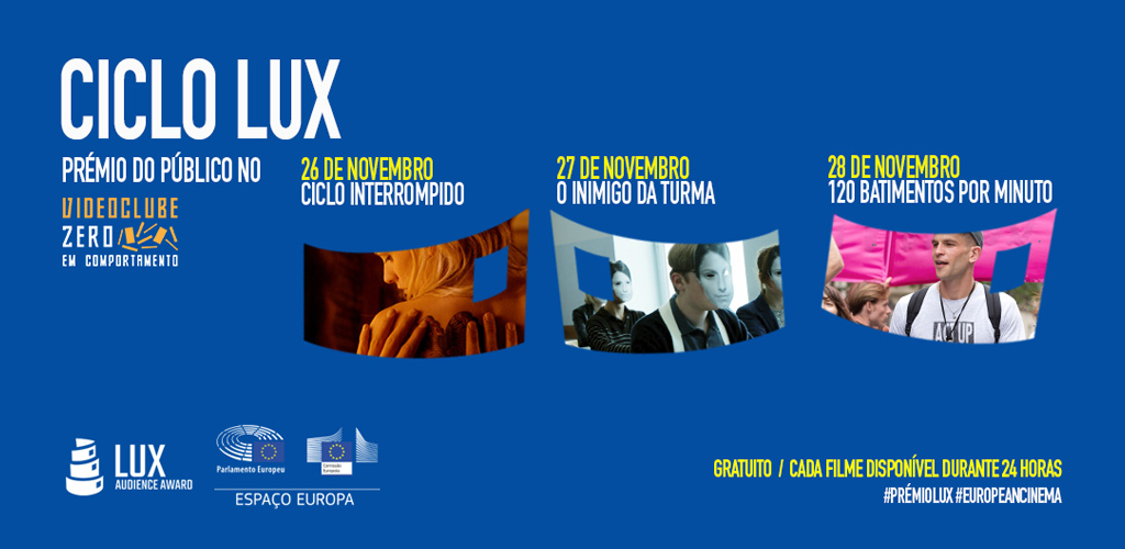 Ciclo de cinema gratuito e online com finalistas do LUX – Prémio do Público