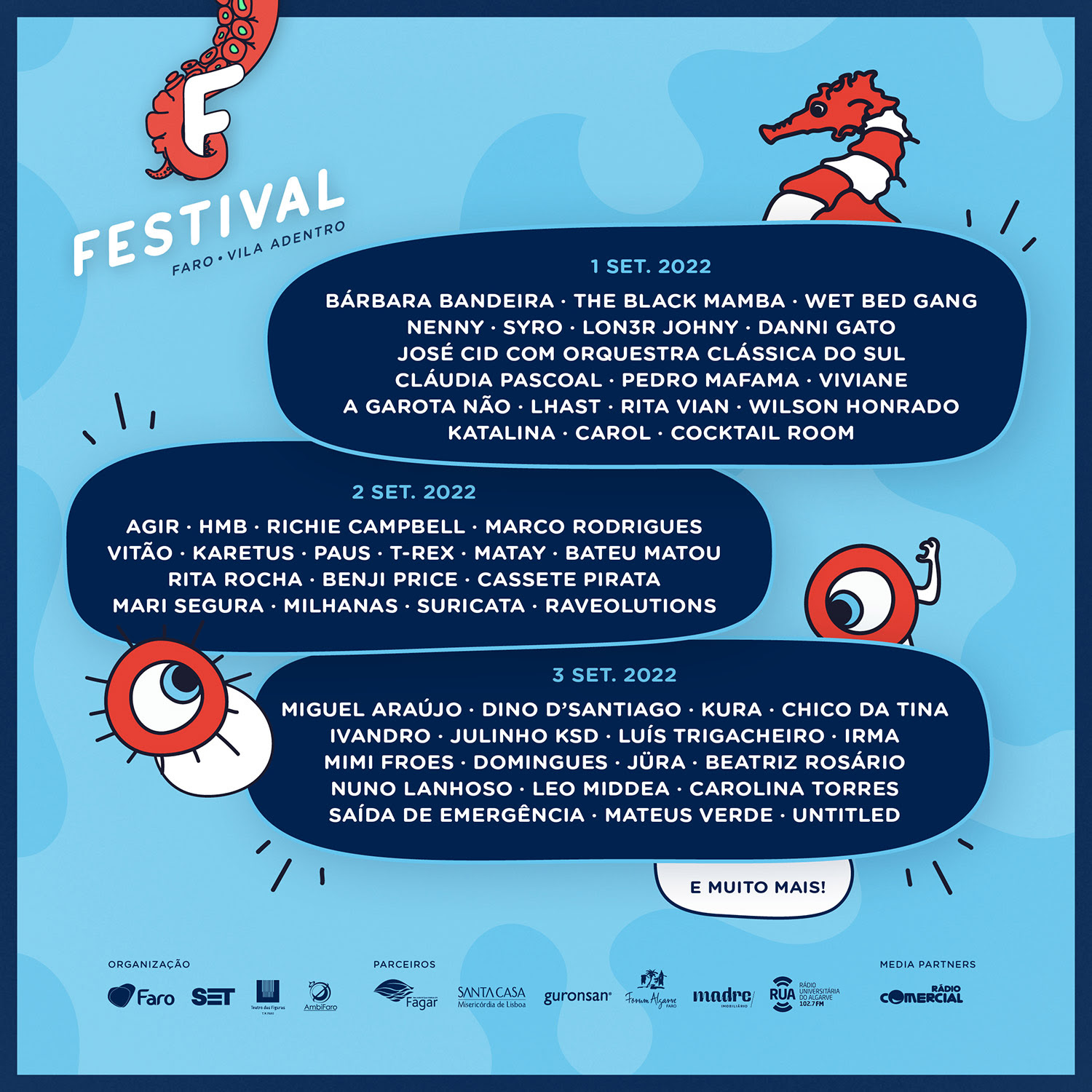 Festival F revela últimos nomes do cartaz, horários e programação paralela