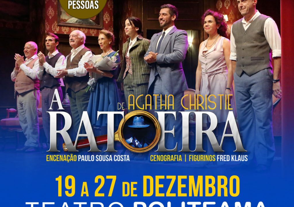 “A Ratoeira”, de Agatha Christie, em cena no Teatro Politeama de 19 a 27 de Dezembro