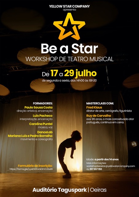 Carla Matadinho e Paulo Sousa Costa realizam workshop de teatro musical