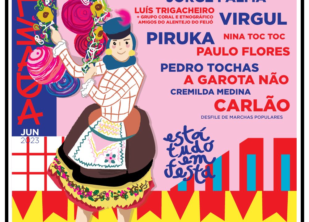 Jorge Palma, A Garota Não, Carlão e Piruka actuam no “Está Tudo em Festa” em Almada