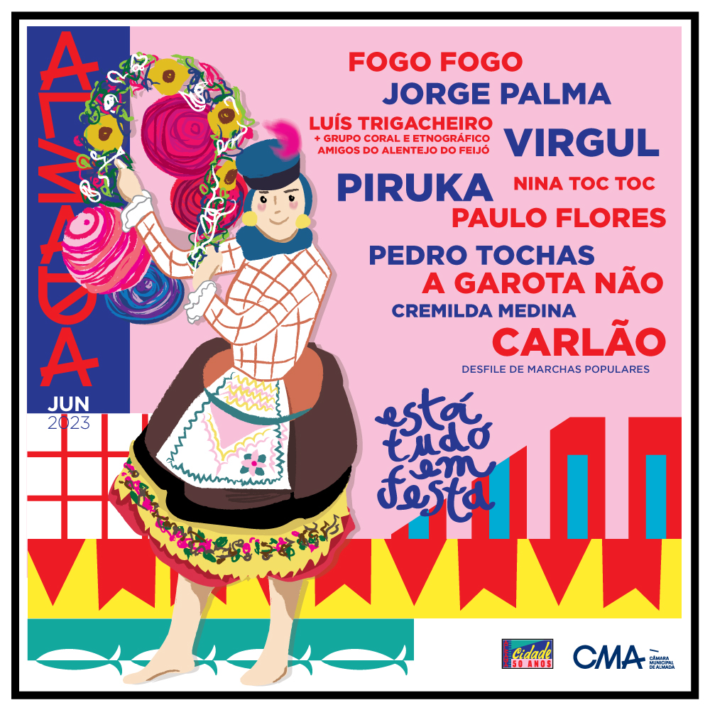 Jorge Palma, A Garota Não, Carlão e Piruka actuam no “Está Tudo em Festa” em Almada