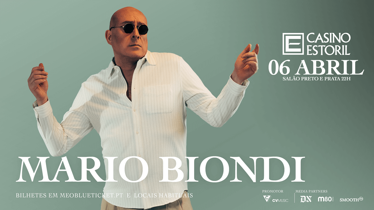 Mario Biondi, o cantor italiano de voz inconfundível actua no Casino Estoril a 6 de abril 