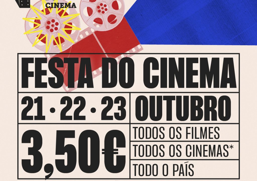 Festa do Cinema está de regresso. Durante três dias, os bilhetes de cinema vão custar 3,50 euros